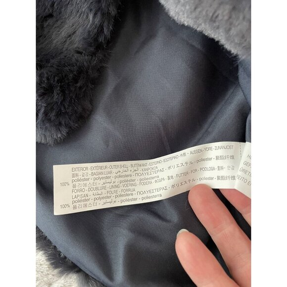 Zara Outerwear Collection Blue Faux Fur Girls Kids Vest 13/14 NWOT - Picture 5 of 8